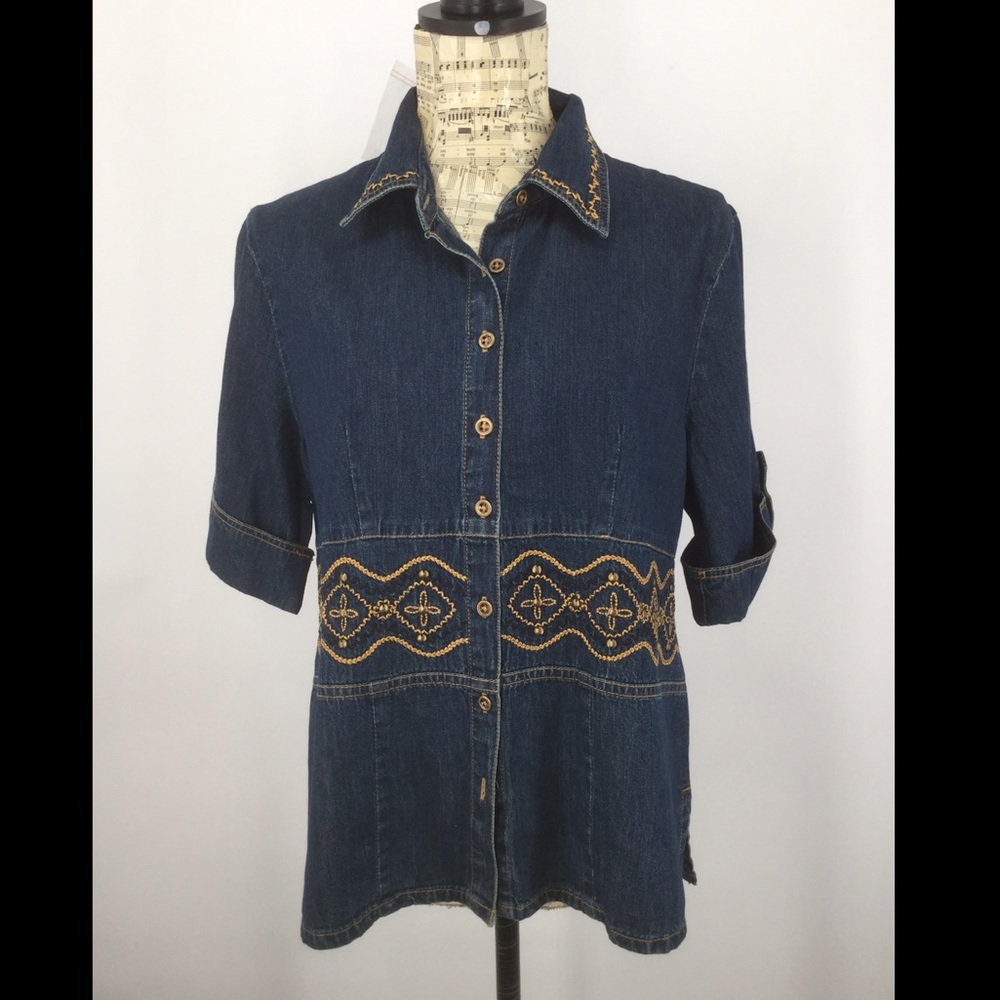 Blair Med. Light weight Jean Jacket/ Blouse